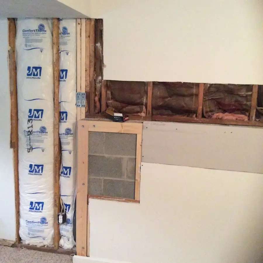 Wall insulation replacement during Odor Removal & Deodorization in Clovis